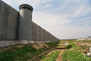 the Israeli apartheid wall in Qalqiliya, West Bank