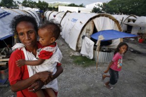 Refugee camp in East Timor